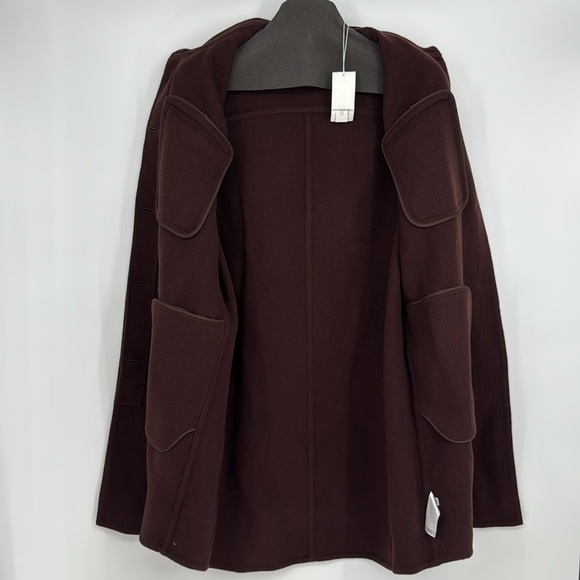 VINCE. Brushed Wool Blended Collared Single Breasted Shirt Coat Sz 1x - Picture 13 of 14